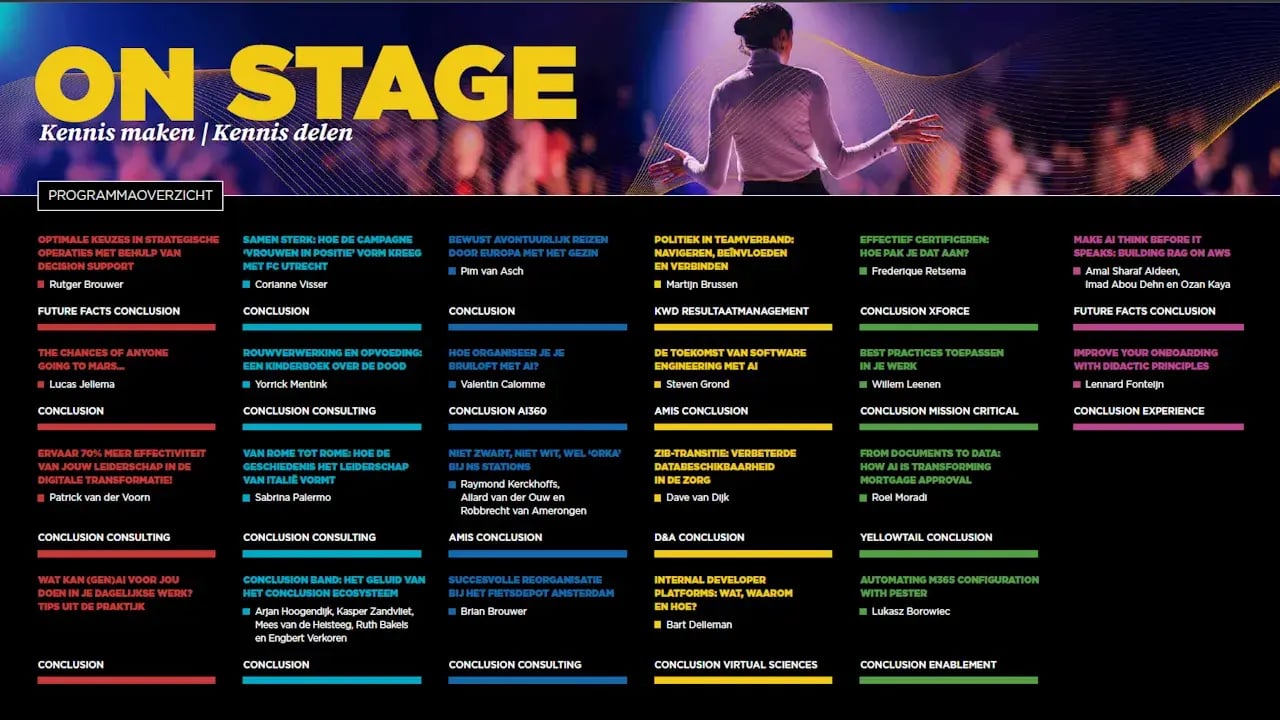 On Stage programma overzicht
