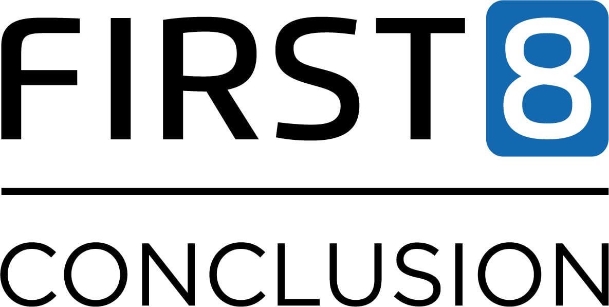 Logo for First8 Conclusion.