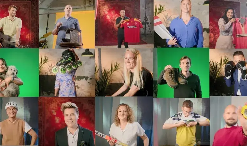 Collage van allemaal personen die voor Conclusion werken